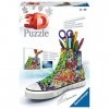 Ravensburger - Puzzle 3D Sneaker - Graffiti - Pot à crayons - A partir de 8 ans - 108 pièces numérotées à assembler sans coll