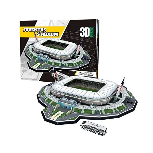 Georgie Porgy 3D Stade de Football Puzzle DIY Jouets de Construction Ensembles Bernabeu Stade 101pcs 