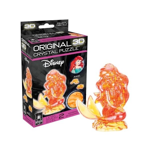 University Games 3-D Licensed Crystal Puzzle-Ariel