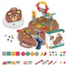 Balakaka Tournevis et Perceuse électrique Mosaique Dinosaure Puzzle 228 Pcs,3D Unicor Construction Jeu STEM Kit pour Enfants 