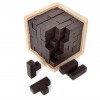 Romeheads 3D En Bois Puzzle pour développer des compétences Jouets éducatifs pour enfants et adultes Noir 