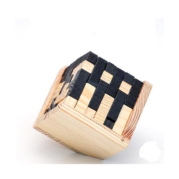 Romeheads 3D En Bois Puzzle pour développer des compétences Jouets éducatifs pour enfants et adultes Noir 