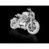 Aiyazhi Puzzles 3D en métal en forme de moto pour adultes, Avengers Moto Revell Mini puzzle 3D cadeaux Ugears modélisme const