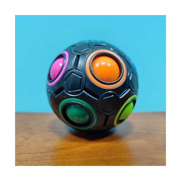 Magic Rainbow Ball Puzzle magique avec cube arc-en-ciel compact et doux