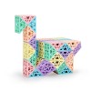 SaiDeng Puzzle cube serpent creux, coins, cube magique de serpent, puzzle 3D, jouets sensoriels pour enfants et adultes, arc-