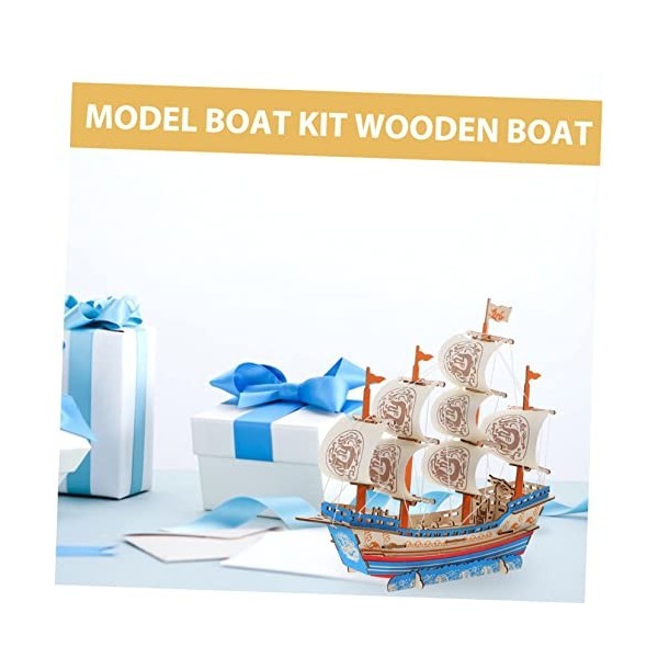 Toyvian 1 Jeu Modèle De Voile Ornements De Voilier Bateau à Voile 3D Puzzles Jouets Puzzle 3D pour Adultes Ornement De Voilie