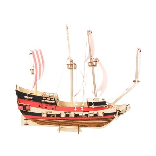 Abaodam 1 Jeu Puzzle 3D Voile Décor De Fête De Locéan Bateau De Puzzle 3D Puzzle Figurine Voilier Maquette De Construction Vo