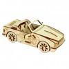 StonKraft Puzzle en bois 3D en forme de voiture – Kit de bricolage en bois, jouet de construction, kit de modélisation | MDF 