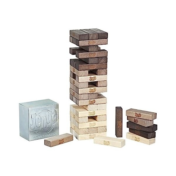 Hasbro Gaming A2120EU4 Jenga Classic, Childrens Game That Promotes The Speed of Reaction, from 6 Years, Multicolore