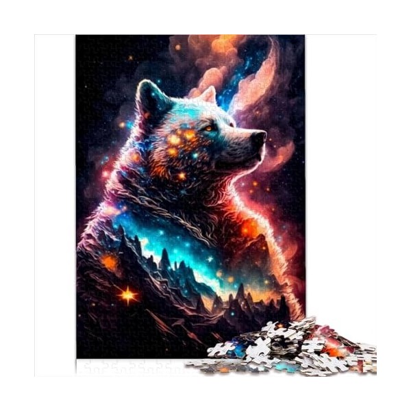 Puzzles 500 pièces Puzzle étoiles de la Nuit dansante pour Adultes Puzzle en Bois Excellent Cadeau pour Adultes 52x38cm