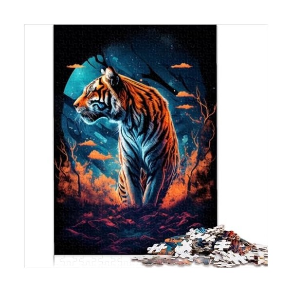 Puzzles 500 pièces Puzzle étoiles de la Nuit dansante pour Adultes Puzzle en Bois Excellent Cadeau pour Adultes 52x38cm