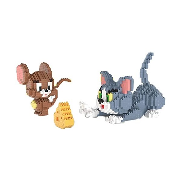 Mini Ensemble De Jouets De Blocs De Construction, Puzzle 3D De Personnage De Dessin Animé, Modèles danimaux Multi-Styles Cad