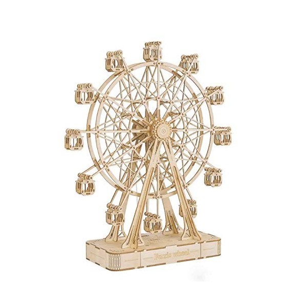 Robotime Maquettes en Bois 3D Puzzle en Bois modèle Kits Construction Puzzle Casse-tête Cadeau pour Adulte Ferris Wheel 