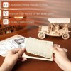 ROKR Puzzle 3D Bois Maquette en Bois a Construire Voiture pour Enfants Adultes, Kits de Modélisme Cadeaux danniversaire, Vin