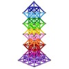 Beicarin 150Pcs Blocs de Construction Magnétique 3D Jouet de Puzzle Jeux de Construction avec Bâtons Magnétique Colorés pour 