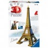 Ravensburger Kinderpuzzle- Ravensburger 12556-Tour Eiffel 3D Puzzle Constructions 216 Pièces, 12556,