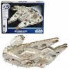 4D BUILD - Puzzle 3D STAR WARS - Maquette Star Wars 223 Pièces - Faucon Millenium Inspiré de la Saga - Puzzle Adulte - Jeu Co