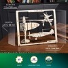 UGEARS Avion de Chasse Puzzle 2.5D - Maquette en Bois à Construire Adulte Avion avec - Kit Maquette Avion Bois pour Adultes -