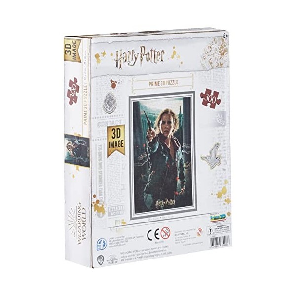 Prime 3D- Harry Potter Redstring-Puzzle lenticulaire Hermione Granger Battle 300 pièces Efection 3D , lenticular Pott, Multi