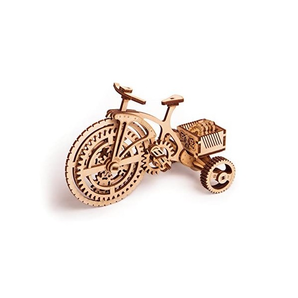 Wood Trick 3D Wooden Bicycle Toy Model - Bicycle Model Kit Mechanical Model to Build - 3D Wooden Puzzle, Assembly Model, ECO 