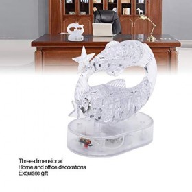 Atyhao Puzzle en Cristal 3D, Bricolage Constellations Puzzle en Cristal avec Base Lumineuse Puzzle tridimensionnel Puzzle 3D 