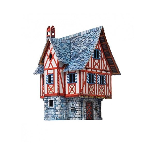 keranova keranova379 13,5 х 32 х 19 cm Clever Papier La Ville médiévale Merchant House 3D Puzzle 21 