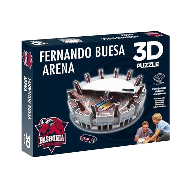 Eleven Force Producto Oficial Puzzle 3D Fernando Buesa Arena Produit Officiel Saski Baskonia S.A.D. , 13361