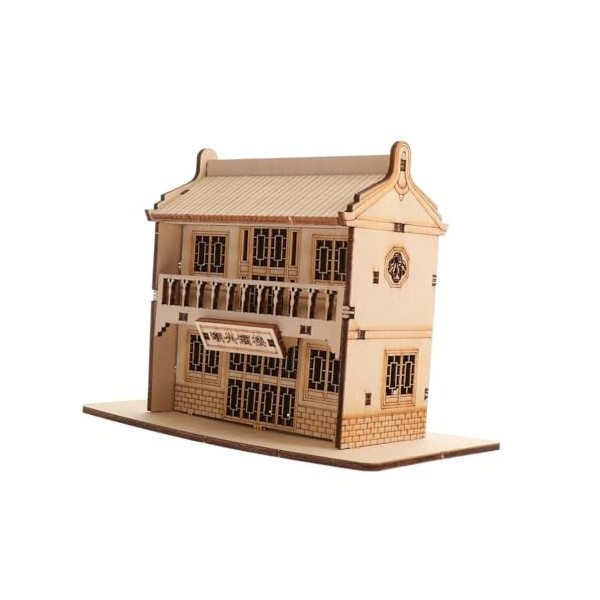 Toyvian 1 Jeu Modèle en Bois Casse-tête en Bois 3D Modèles De Maison en Bois Bricolage Kits De Modèles De Puzzle en Bois 3D S