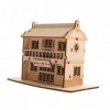 Toyvian 1 Jeu Modèle en Bois Casse-tête en Bois 3D Modèles De Maison en Bois Bricolage Kits De Modèles De Puzzle en Bois 3D S