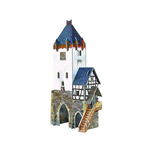 Keranova keranova201 échelle 1 : 87 x 15 x 8 x 27 cm Clever Papier Ville médiévale Puzzle 3D Tour Guard