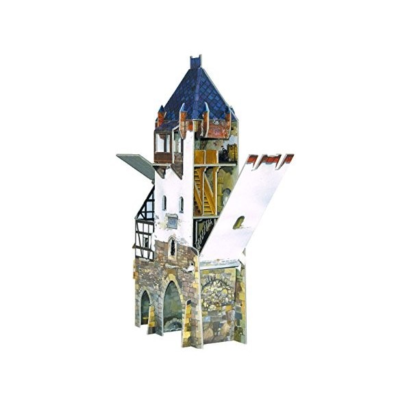 Keranova keranova201 échelle 1 : 87 x 15 x 8 x 27 cm Clever Papier Ville médiévale Puzzle 3D Tour Guard