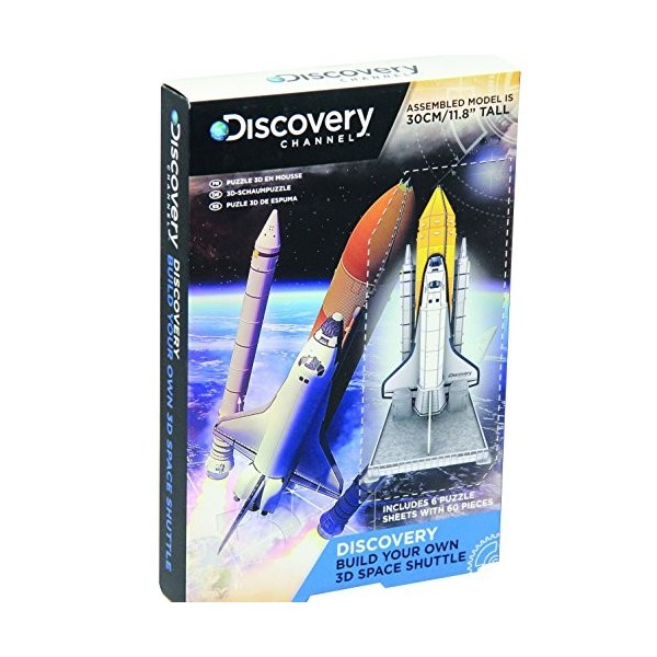 Paladone Discovery Channel Construisez Votre Propre Puzzle 3D Space Shuttle Multicolore 