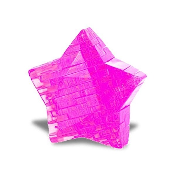 Ebiz Puzzle 3D Effet Crystal étoile Jaune