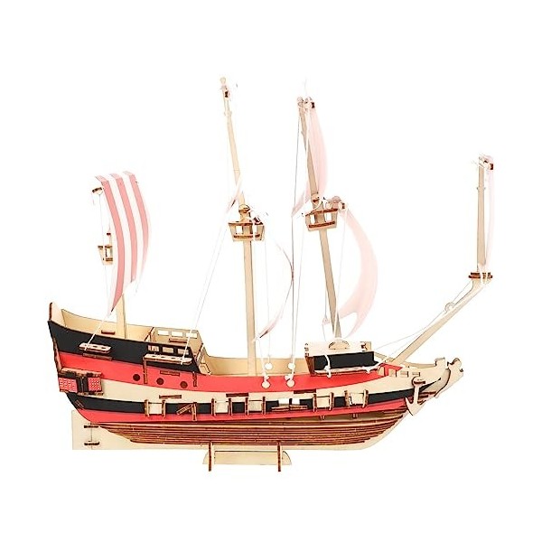 TOYANDONA 1 Jeu Puzzle 3d Voile Cadeaux Dartisanat En Bois Puzzle Dassemblage 3d Bateau De Puzzles En Bois 3d Maquettes De V