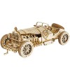 ROKR 3D Puzzle en Bois pour Adultes Enfants Vintage Grand Prix Voiture modèle Kits Cadeau Adolescents