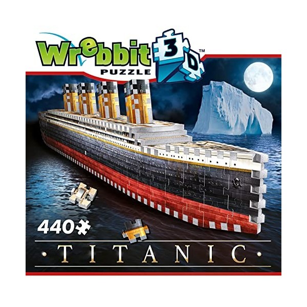 Wrebbit3D, Titanic 440pc , 3D Puzzle, Ages 12+