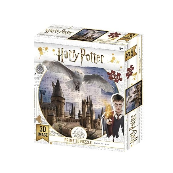 RED STRING Prime 3D Puzzle Harry Potter Hogwarts & Hedwig 500 pièces Efet 3D 5111513 