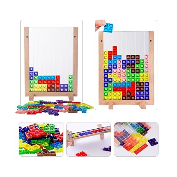 Berry President 3D Transparent - Puzzle - Blocs colorés - pour Enfants et Adultes