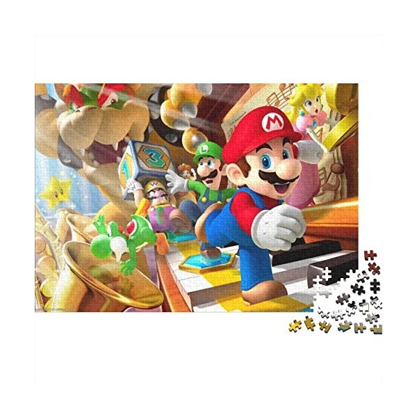 Jeux Characters Puzzle Adultes 500 Pieces Super Mario Puzzles Classique Kit De Bricolage Jouet en Bois Cadeau Unique Décor À 