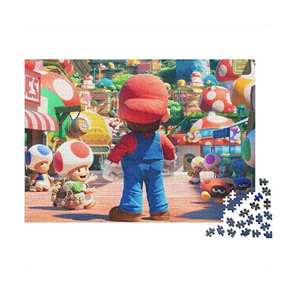 Jeux Characters Puzzle Adultes 500 Pieces Super Mario Puzzles Classique Kit De Bricolage Jouet en Bois Cadeau Unique Décor À 