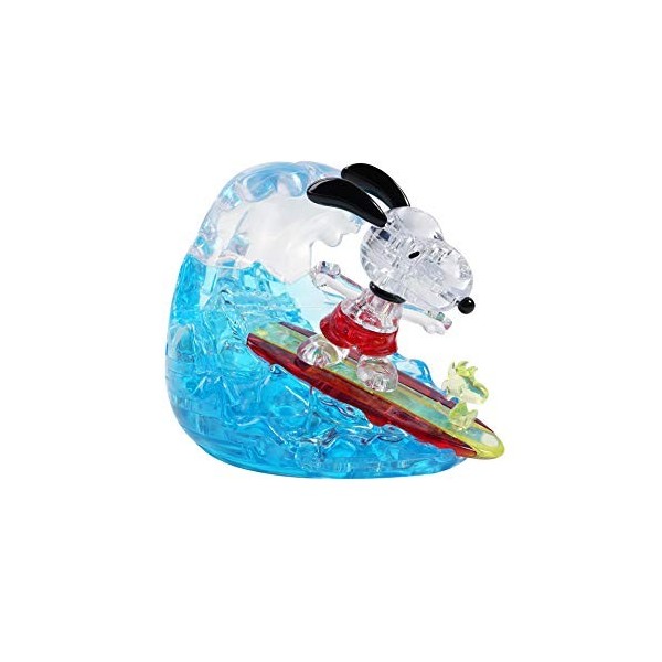 HCM Kinzel 59188 3D Crystal Puzzle Snoopy Surfing Multicolore