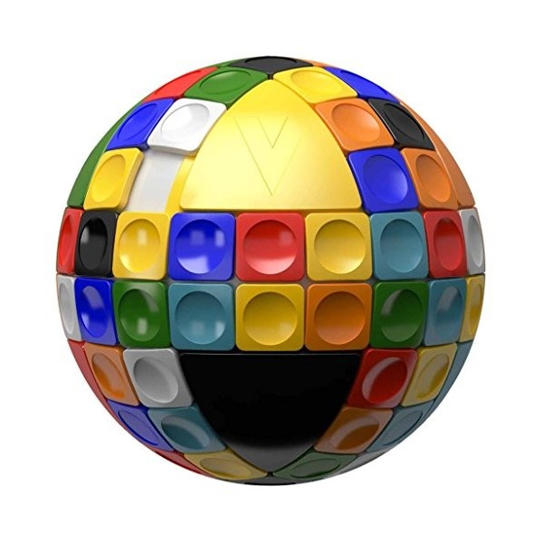 V-Cube 25164 V V-Sphere Sliding Tile Puzzle Ball, Multi-Coloured