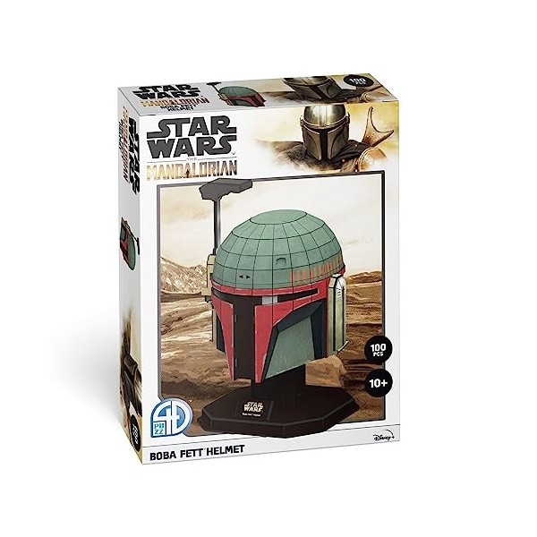 4D Cityscape Star Wars Kit de modélisation en papier 3D casque Mandalorian Boba Fett Helm 