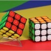 TaoLeLe Cube de Vitesse pour Aveugle 3D Effet de Relief en Relief Cube Magique Braille IQ Jeux de Raisonnement Puzzles Spécia