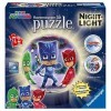 Ravensburger Puzzle Ball 3D Lampe, Pyjamasques 11771 , modèles/Couleurs Assorties, 1 unité