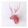 JHWSX Deer Head Antler 3D Puzzle, Créatif Moderne Simplicité Bricolage Art Papier Renne Salon Fond Paroi Décoration Color : 