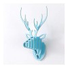 JHWSX Deer Head Antler 3D Puzzle, Créatif Moderne Simplicité Bricolage Art Papier Renne Salon Fond Paroi Décoration Color : 