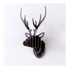 JHWSX Deer Head Antler 3D Puzzle, Créatif Moderne Simplicité Bricolage Art Papier Renne Salon Fond Paroi Décoration Color : 