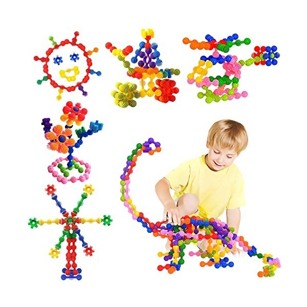 TOMYOU Creative Toy Building Blocks Set - 100 PCS Construire Puzzle Jouets pour Enfants Tout-Petits STEM Éducatifs Enfants Co