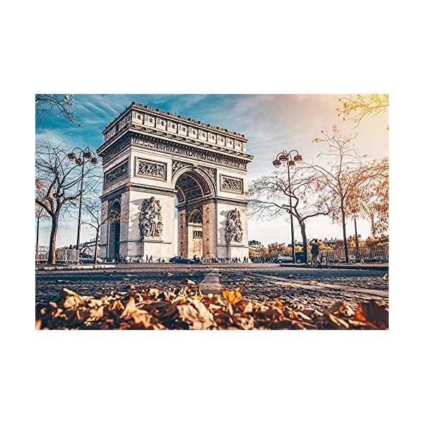 YANCONG Puzzles Classiques 300 Pièces, Puzzle 3D, larc De Triomphe À Paris Est Situé dans Un Décor dautomne Puzzle 38X26Cm